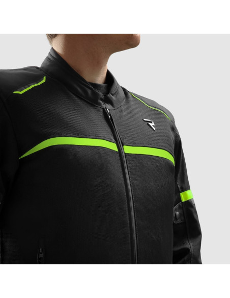 REBELHORN ECHO FLUO TEXTILE MOTO JACKET
