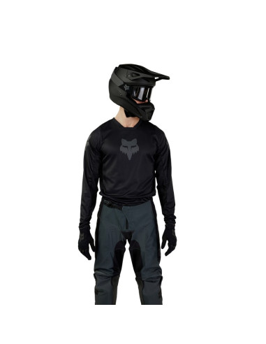 FOX 180 BLACKOUT JERSEY BLACK CROSS MOTO JACKET