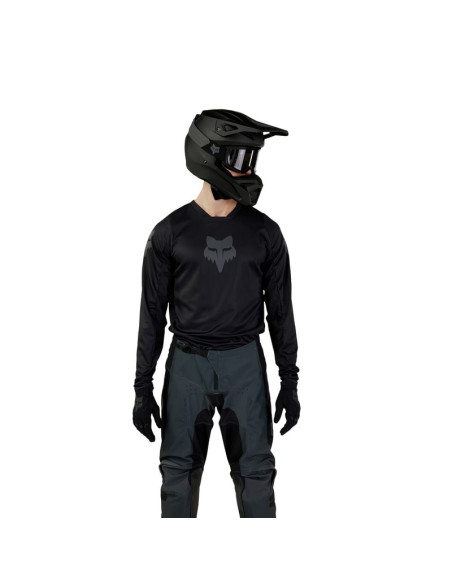 FOX 180 BLACKOUT JERSEY BLACK CROSS MOTO JACKET