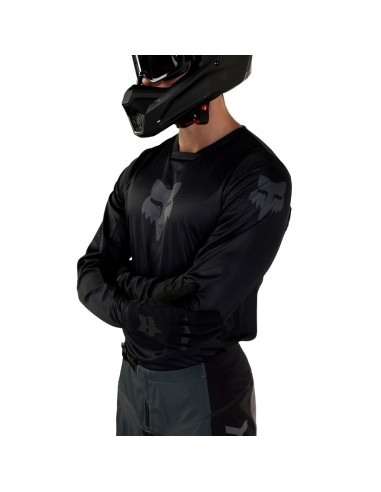 FOX 180 BLACKOUT JERSEY BLACK CROSS MOTO JACKET