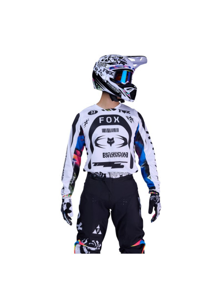 FOX 180 IMAGE COSMO WHITE/BLACK KROSINĖ MOTO MAIKUTĖ