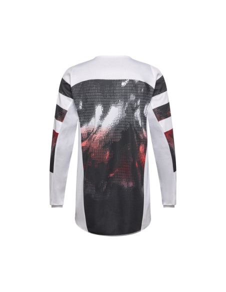 FOX 180 KAIROS WHITE/FLUO RED CROSS MOTO JACKET