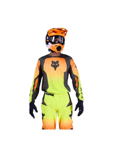 FOX 180 SHIELD FLUO YELLOW CROSS MOTO JACKET