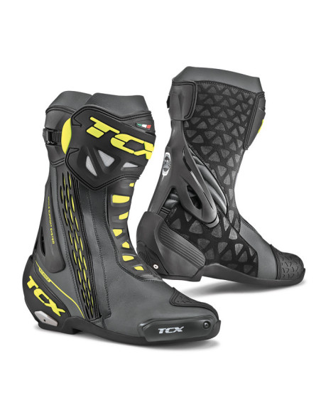 TCX RT RACE BLACK YELLOW SPORTINIAI MOTO BATAI
