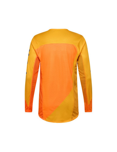 FOX FLEXAIR FRACTURE TANGERINE CROSS MOTO SHIRT