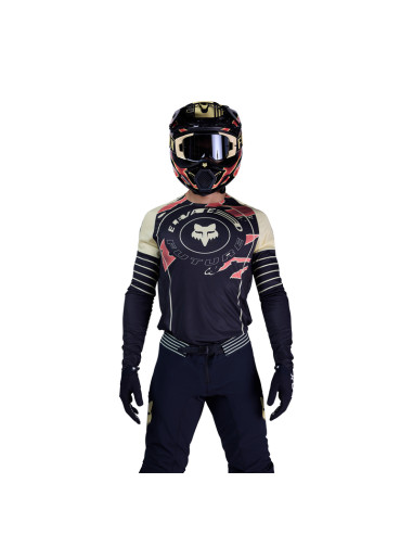 FOX ФУТБОЛКА FLEXAIR INNING BLACK CROSS MOTO
