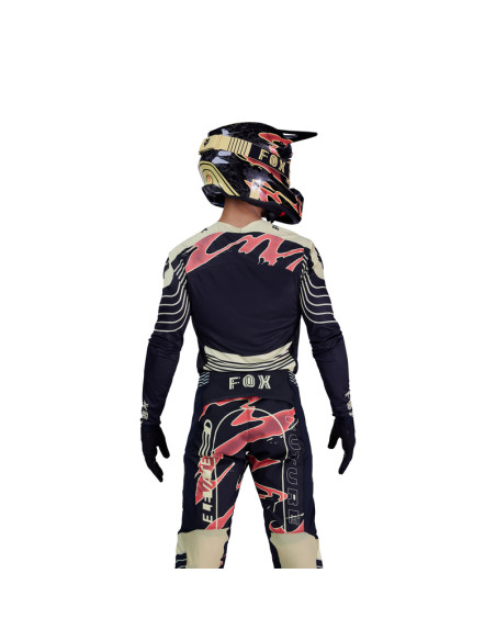 FOX FLEXAIR INNING BLACK CROSS MOTO SHIRT