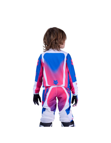 FOX VAIKIŠKA 180 COLLECT BLUE/PINK KROSINĖ MOTO MAIKUTĖ