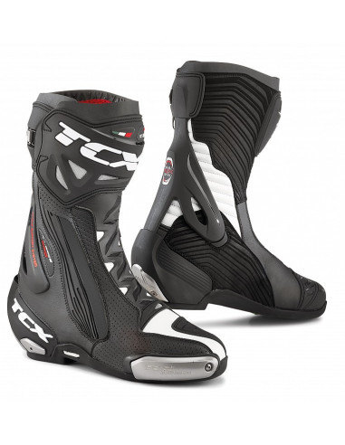 TCX RT RACE PRO AIR BLACK WHITE SPORTINIAI MOTO BATAI