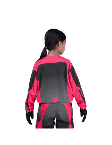 FOX CHILDREN'S 180 SHIELD BLACK/PINK CROSSOVER MOTO JACKET