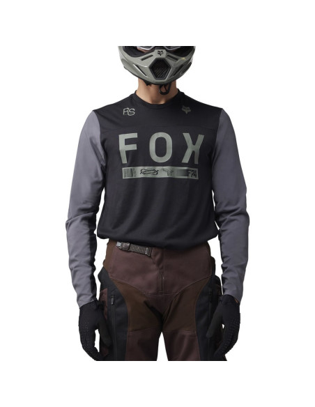FOX RANGER OFFROAD BLACK KROSINIAI MOTO MARŠKINĖLIAI