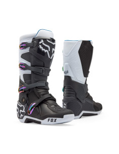 FOX MOTION BLACK/GREY/WHITE CROSS MOTO BOOTS