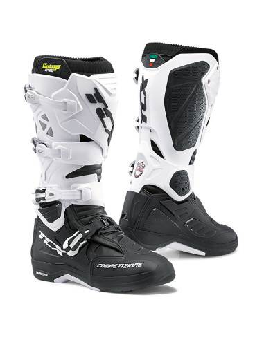 TCX COMP EVO 2 MICHELIN WHITE BLACK KROSINIAI/ENDURO MOTO BATAI