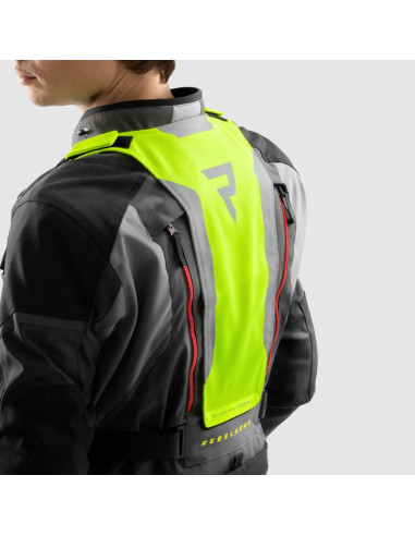 REBELHORN HARDY 3.0 ANTHRACITE/RED TEKSTILINĖ MOTO STRIUKĖ