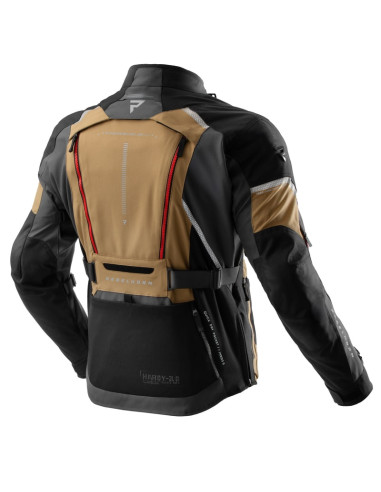 REBELHORN HARDY 3.0 DESERT RED TEXTILE MOTO JACKET
