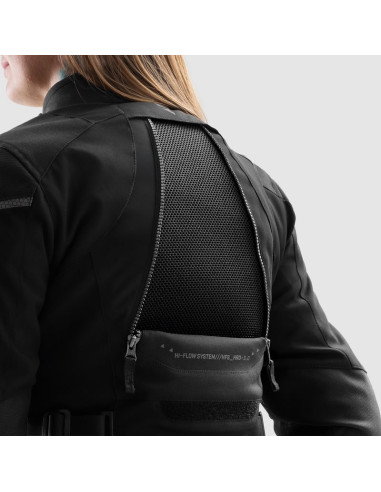 REBELHORN MOTERIŠKA HARDY 3.0 BLACK TEKSTILINĖ MOTO STRIUKĖ