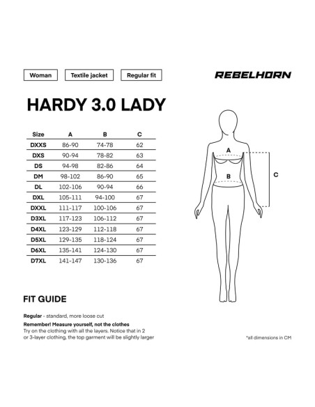 REBELHORN ЖЕНСКАЯ МОТОКУРТКА HARDY 3.0 GREY/FLUO TEXTILE
