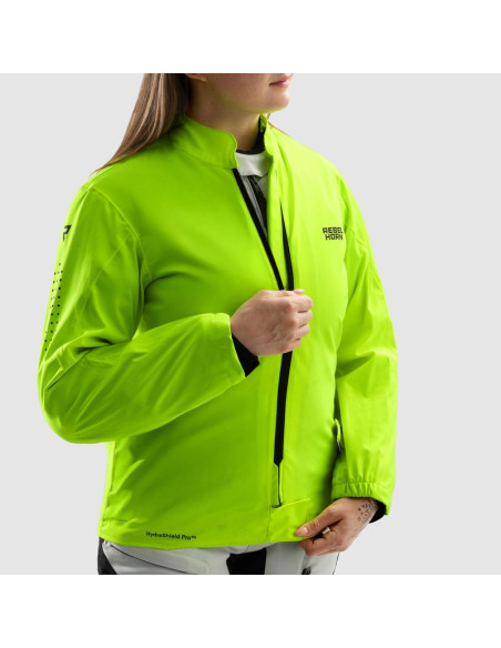REBELHORN ЖЕНСКАЯ МОТОКУРТКА HARDY 3.0 GREY/FLUO TEXTILE