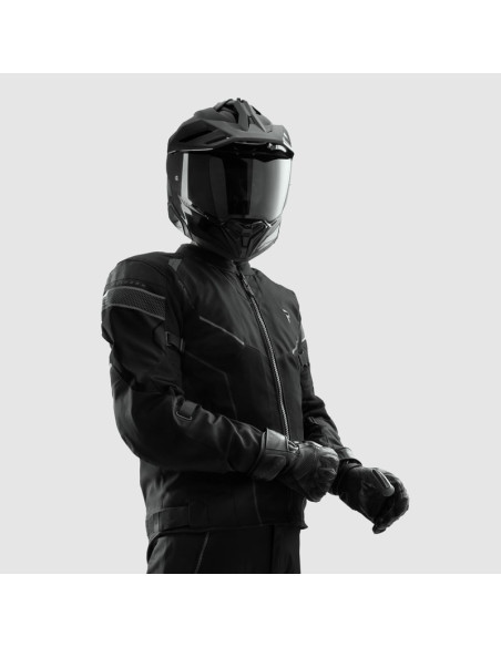 REBELHORN HIFLOW V BLACK TEXTILE MOTO JACKET