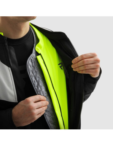 REBELHORN МОТОКУРТКА HIFLOW V GREY/FLUO TEXTILE