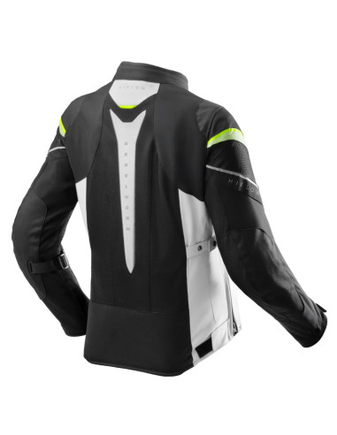 REBELHORN WOMEN'S HIFLOW V GREY/FLUO TEXTILE MOTO JACKET