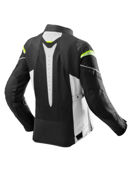 REBELHORN ЖЕНСКАЯ МОТОКУРТКА HIFLOW V GREY/FLUO TEXTILE