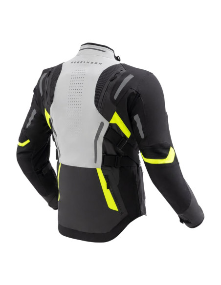 REBELHORN HIKER 4 GREY/FLUO TEXTILE MOTO JACKET
