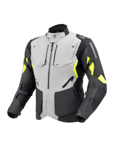 REBELHORN HIKER 4 GREY/FLUO TEKSTILINĖ MOTO STRIUKĖ