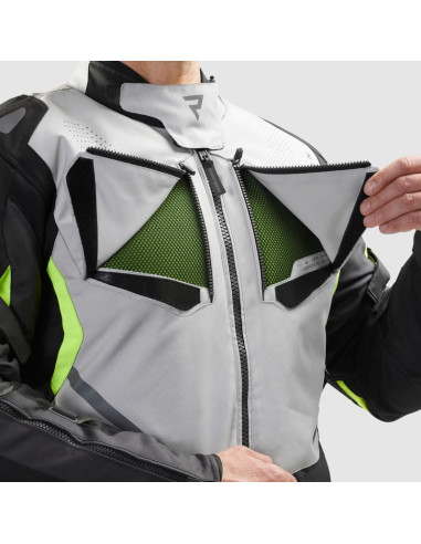 REBELHORN МОТОКУРТКА HIKER 4 GREY/FLUO TEXTILE