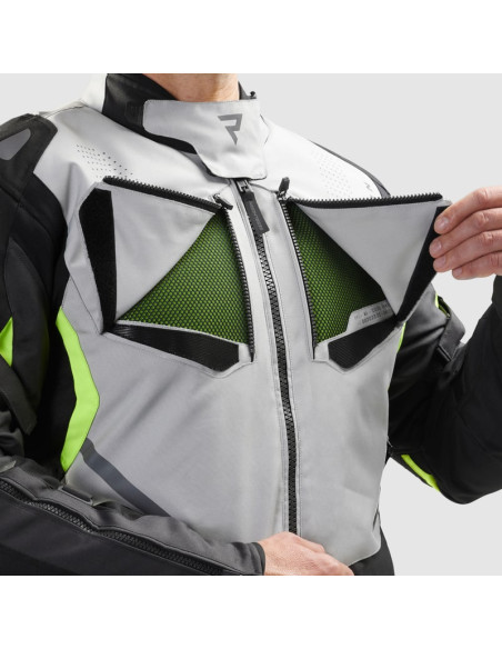 REBELHORN HIKER 4 GREY/FLUO TEKSTILINĖ MOTO STRIUKĖ