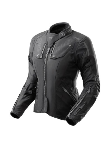 REBELHORN WOMEN'S HIKER 4 BLACK TEXTILE MOTO JACKET