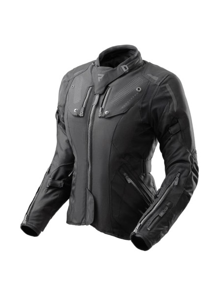 REBELHORN WOMEN'S HIKER 4 BLACK TEXTILE MOTO JACKET
