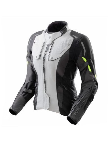 REBELHORN ЖЕНСКАЯ МОТОКУРТКА HIKER 4 GREY/FLUO TEXTILE