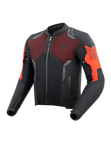 REBELHORN JAX RED TEXTILE MOTO JACKET