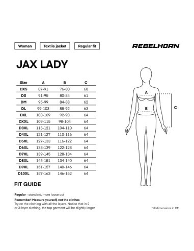 REBELHORN MOTERIŠKA JAX GREEN TEKSTILINĖ MOTO STRIUKĖ