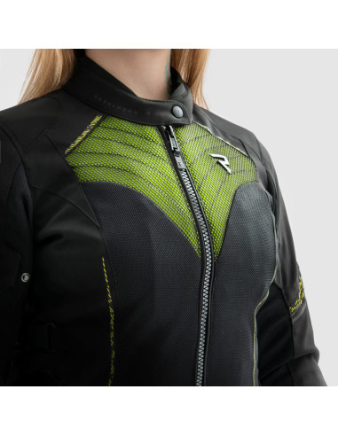 REBELHORN MOTERIŠKA JAX GREEN TEKSTILINĖ MOTO STRIUKĖ