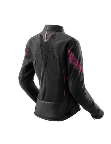 REBELHORN WOMEN'S JAX PINK TEXTILE MOTO JACKET