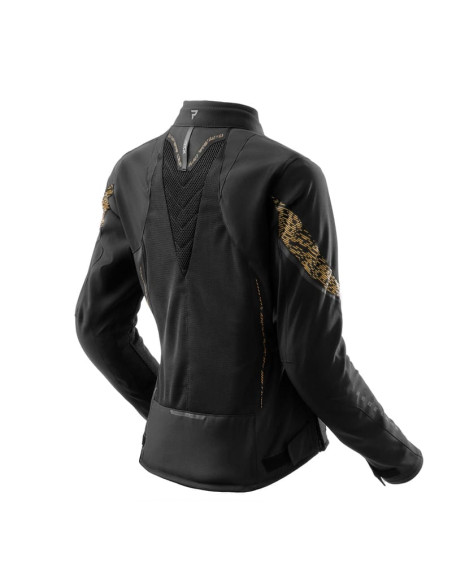REBELHORN WOMEN'S JAX GOLD TEXTILE MOTO JACKET