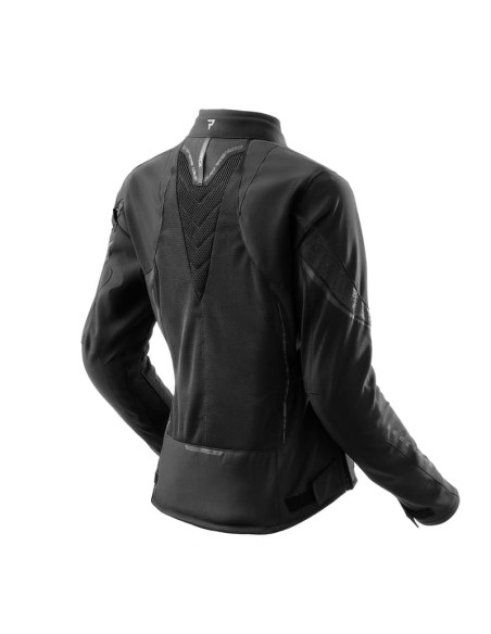 REBELHORN WOMEN'S JAX BLACK TEXTILE MOTO JACKET