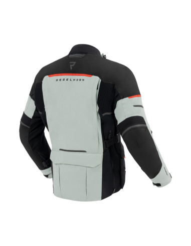 REBELHORN RANGE GREY/RED TEKSTILINĖ MOTO STRIUKĖ