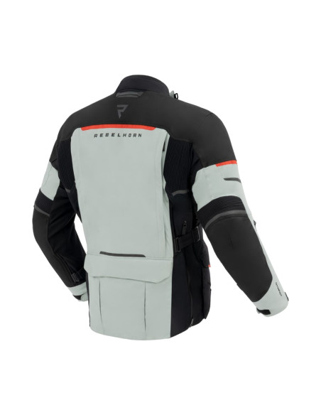 REBELHORN RANGE GREY/RED TEKSTILINĖ MOTO STRIUKĖ