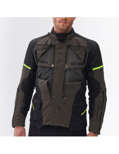REBELHORN RANGE ANTHRACITE TEXTILE MOTO JACKET