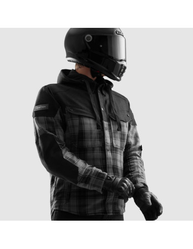 REBELHORN SHIFTER GREY TEKSTILINĖ MOTO STRIUKĖ