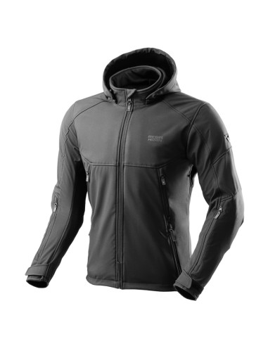 REBELHORN SLASH BLACK TEXTILE MOTO JACKET