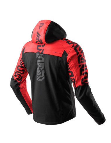 REBELHORN SLASH RED TEXTILE MOTO JACKET
