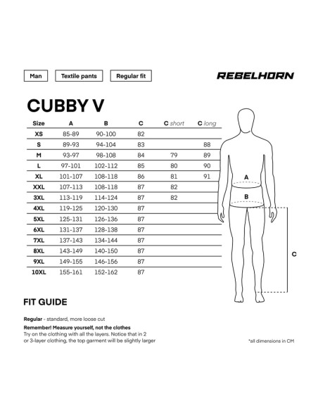 REBELHORN CUBBY 5 GREY TEXTILE MOTO TROUSERS