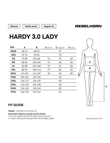 REBELHORN WOMEN'S HARDY 3.0 BLACK TEXTILE MOTO TROUSERS