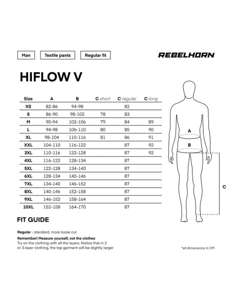REBELHORN ТЕКСТИЛЬНЫЕ МОТОБРЮКИ HIFLOW 5