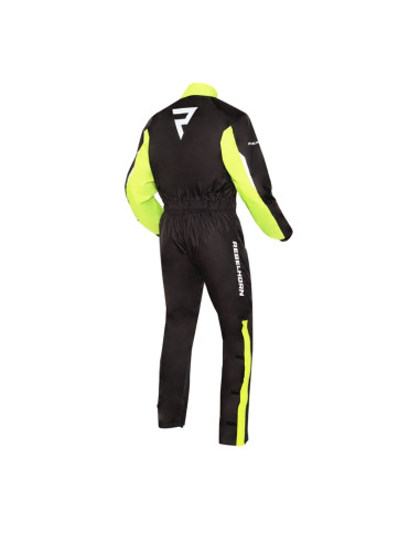 REBELHORN TRAVEL RS FLUO MOTO RAIN AND WIND SUIT