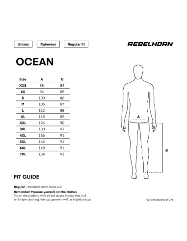 REBELHORN ЧЕРНЫЕ ДОЖДЕВЫЕ БРЮКИ OCEAN